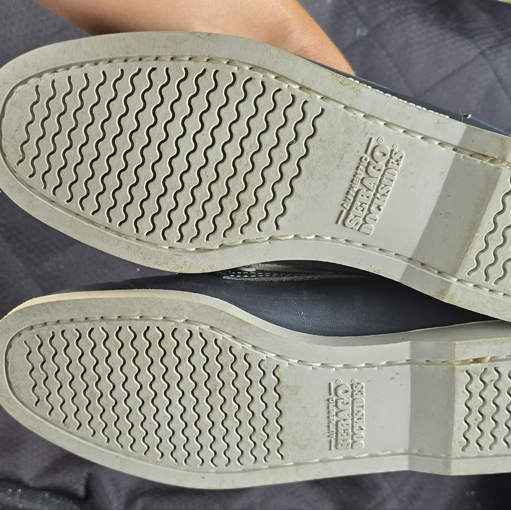 Seabago Docksides Shoes Navy Size 7.5 - Picture 3 of 4